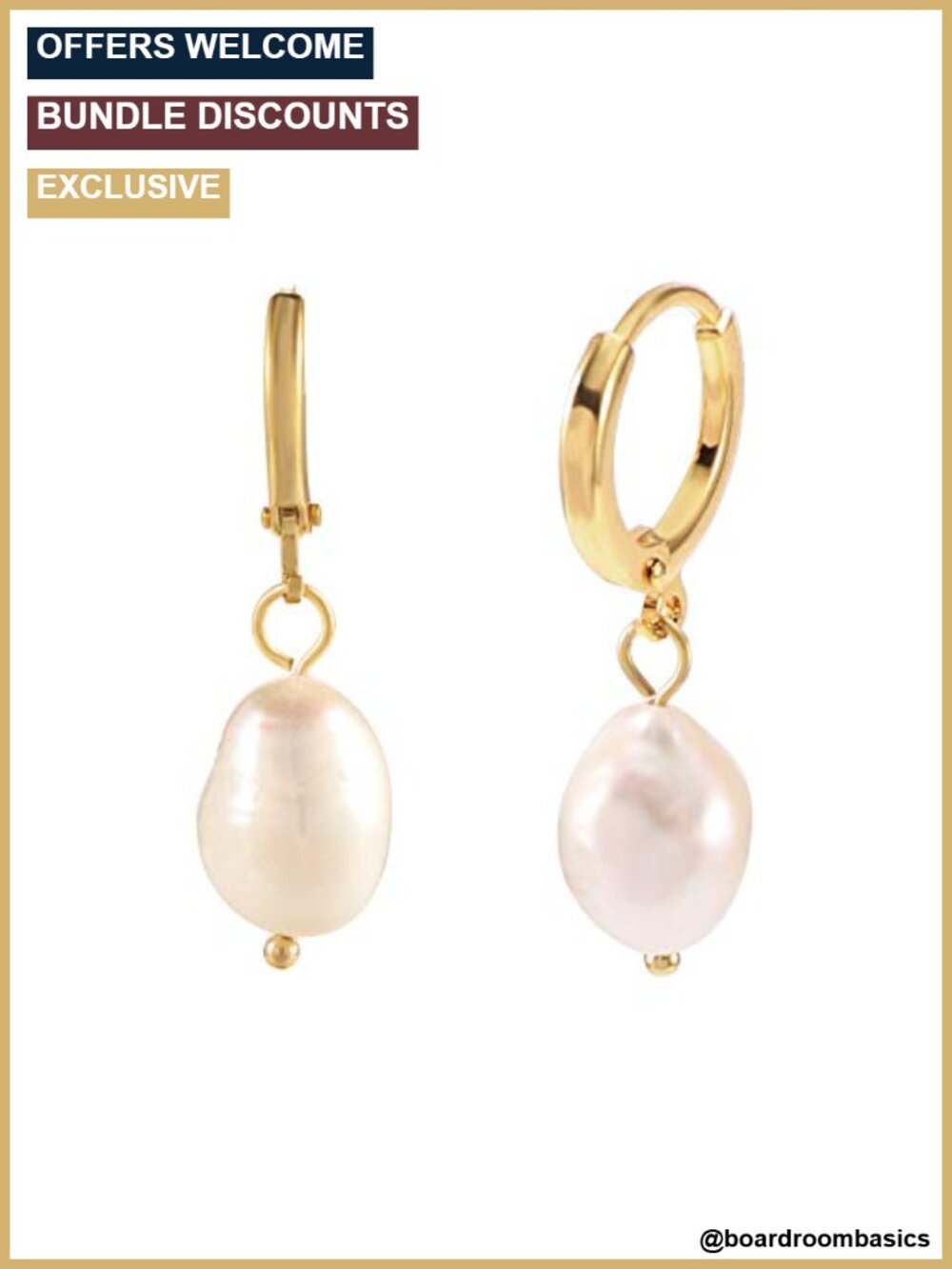 18k Gold Plated Huggie Hoop Earrings with Charm Crystal Dangle Drop